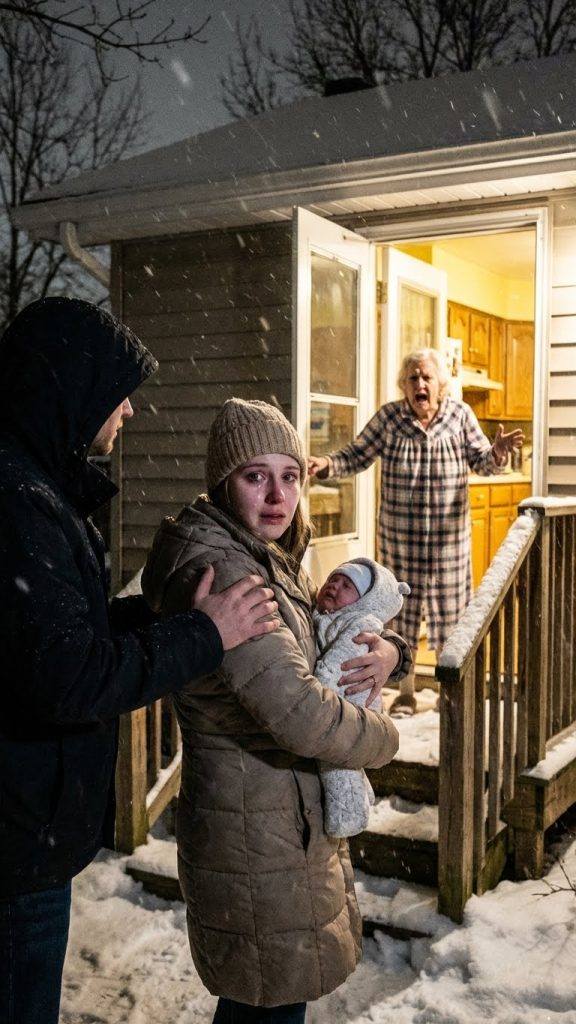 „Tűnjetek innen, és szedjétek össze magatokat!” – sikította és köpött rám az anyósom, miközben a férjem kilökött engem és a tíznapos ikreket a fagyos éjszakába. Azt hitték, egy szegény, tehetetlen tervező vagyok, akit kidobhatnak, mint a szemetet. Nem is sejtették, hogy egy 8 milliárd dolláros cég vezérigazgatója vagyok, a házuk, az autóik és a férjem cégének a tulajdonosa. Ahogy ott álltam a hidegben, egyetlen telefonhívást kezdeményeztem – nem azért, hogy segítséget kérjek, hanem hogy felfedjem az igazságot, ami miatt könyörögni fognak a rám kényszerített szegénységért...