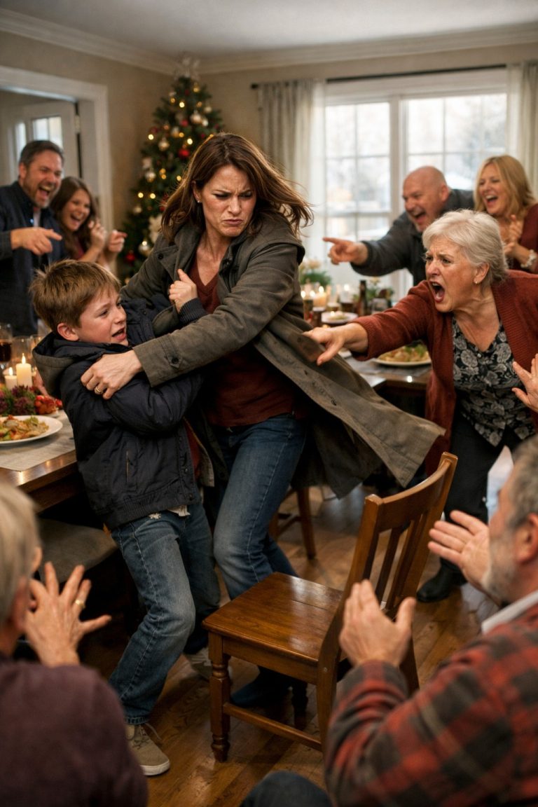 At Christmas Dinner, My Son Reached For A Cookie. My Mom Slapped His Hand Away And Said, “Those Are For The Good Grandkids. NOT FOR YOU.” The Room Laughed. I Got Up, Grabbed His Coat, And We Left Without A Word. At 11:47 PM, My Dad Texted: “Don’t Forget The Business Loan Payment Tomorrow.” I Just Replied..