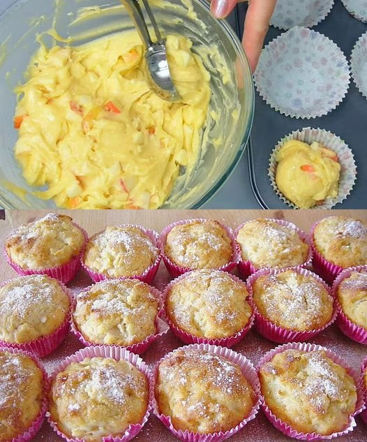 Almás muffinok 250 g túróval, amik elolvadnak a szádban! UTASÍTÁSOK AZ ELSŐ HOZZÁSZÓLÁSBAN