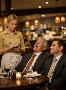 A milliomos németül rendelt, csak hogy megalázza. A pincér halkan elmosolyodott. Nem tudta, hogy a nő hét nyelven beszél, amelyek közül az egyik örökre megváltoztatja az életét. Az első dolog, amire mindenki feltűnt a Silver Eclipse-ben, a világítás volt. Kristálycsillárok fürdették aranyló fényben a márványpadlót. Egy hegedű finom dallama betöltötte az étkezőt. Parfümök és finom borok keveredtek a szarvasgombás vaj és a lassan sült hús aromáival. Ez a hely a gazdagoknak termett, ahol megcsodálhatták magukat az üveg és az ezüst ragyogásában. Az olyan emberek, mint Harper Quinn, észrevétlenül mozogtak ebben a fényben. Egyszerű fekete egyenruhát viselt. Sötét haját gondosan hátrafésülte. Testtartása merev volt, mint a húr, mert az évek fegyelmezettsége megtanította arra, hogy udvariasan maradjon a háttérben, és előre lássa az igényeket, mielőtt még kifejeznék azokat. Több mint egyhavi lakbért érő tányérokat cipelt. Mosolygott, amikor szükséges volt. Csak akkor szólalt meg, ha kérték. A tizenkettedik asztalnál egy szénszürke öltönyös férfi dobolt az ujjaival a fehér terítőn. Vastag aranyóra csillogott a csuklóján lévő csillárfényben. Két kollégája közvetlenül vele szemben ült, és hangosan nevettek a megjegyzésein. Harper odalépett hozzá egy tálcával tele itallal. „Ásványvizet kérek, uram” – mondta halkan. A férfi rápillantott, majd a társaihoz fordult, és lassan, megfontoltan németül kezdett beszélni. „Késésben van. Az ilyen cégek csak szép arcokat alkalmaznak, okosakat nem. Biztosan hamarosan kidob valamit.” Kollégái kuncogtak. Az egyikük hozzátett egy obszcén megjegyzést. Harper minden szótagot értett. A nagymamája tanította németül, mielőtt folyékonyan beszélt volna angolul. A kis konyhaasztalnál nőtt fel, idegen nyelvű mondatokat gyakorolva, kopott tankönyvek segítségével. Remegés nélkül letette a poharát. Aztán tökéletes németséggel válaszolt. „Elnézést a késésért, uram. A konyhában gondoskodtak róla, hogy a steak tökéletesen elkészüljön, így nem kell többé panaszkodnia.” A nevetés azonnal elhalt. A férfi arca elkomorult. Elpirult. Köhögött, és motyogott valamit angolul. Harper udvariasan rámosolygott. „Ha bármire szüksége van, azonnal ott vagyok.” Határozottan elsétált, a szíve hevesen vert a mellkasában. A séf a pult mögül figyelte, összeszűkült szemmel. Roland Pierce-nek hívták. Az ínyenc konyhaművészetben szerzett évtizedes tapasztalata megtanította neki, hogy már a feszültség kitörése előtt megérezze.