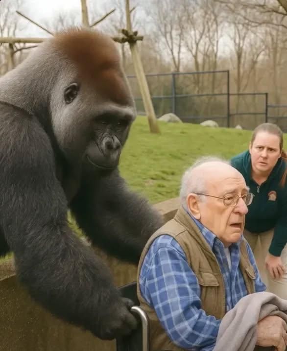 Retired Zookeeper Shares Heartwarming Reunion With Gorilla He Once Saved