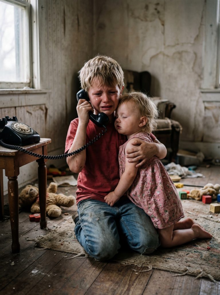 „Apa… A húgom nem ébred fel. Három napja nem ettünk” – suttogta egy kisfiú. Az apja odasietett, hogy elvigye őket a kórházba, ahol kiderült, hol volt az anyjuk.