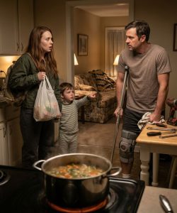 Egy hajléktalan férfit szállásoltam el, aki lábmerevítőt viselt éjszakára, mert a fiam a hideg ellenére is folyton őt bámulta. Másnap reggel elmentem dolgozni, azt gondolva, hogy este már elment.