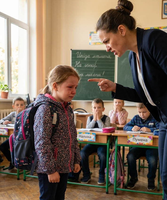 Miután a tanára megszégyenítette az órán, a 8 éves lányom könnyek között tért haza – aztán kinyitottam a hátizsákját, és teljesen megdöbbentem.