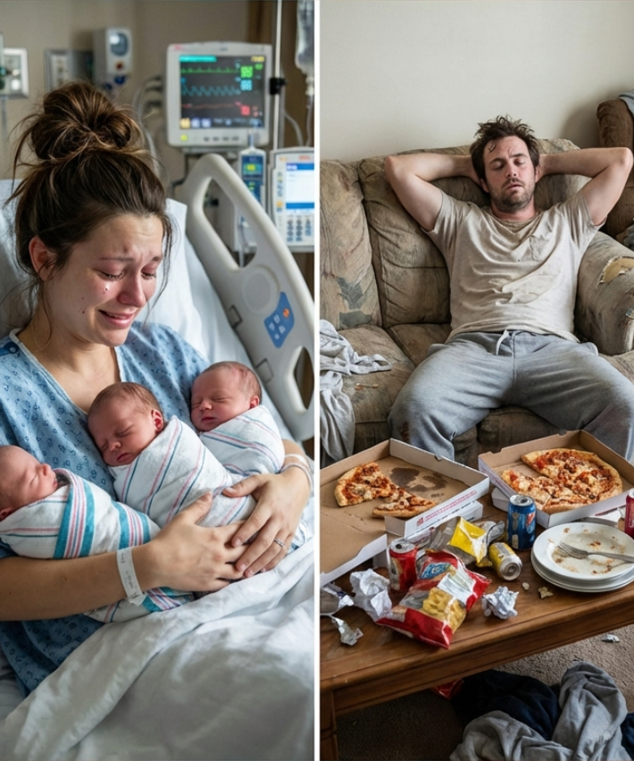 Miután hazahoztam az újszülött hármasikkeimet, láttam, hogy a férjem kigúnyolt az Instagramon – így egy estét készítettem, ami örökre megtanítja neki.