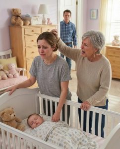 Beállítottam a kamerát, hogy megnézzem a babámat alváskor, de amit hallottam, az először összetört: anyám morgott: "A fiamon élsz, és még mindig mered kimondani, hogy fáradt vagy?" Aztán, közvetlenül a gyerekágyam mellett, megragadta a feleségem haját.