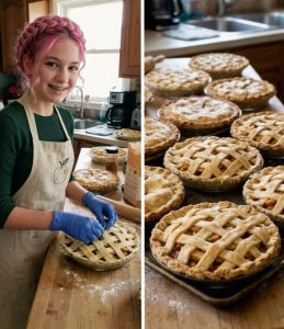 A 14 éves lányom 40 almás pitét sütött a helyi idősek otthonának