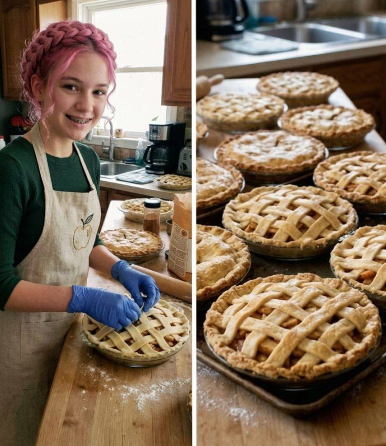 A 14 éves lányom 40 almás pitét sütött a helyi idősek otthonának