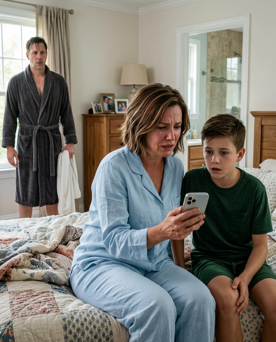 Miközben a férjem zuhanyozott, a telefonja felvillant a pulton. A fiam ránézett, és azt mondta: "Anya... miért ír apa Lisa néninek, hogy 'hiányzik az este?'" Azt hittem, ez hiba – egészen addig, amíg el nem olvastam. Amikor megkérdeztem Lisát, összeomlott, és egy szót mondott: "Bocsánat."