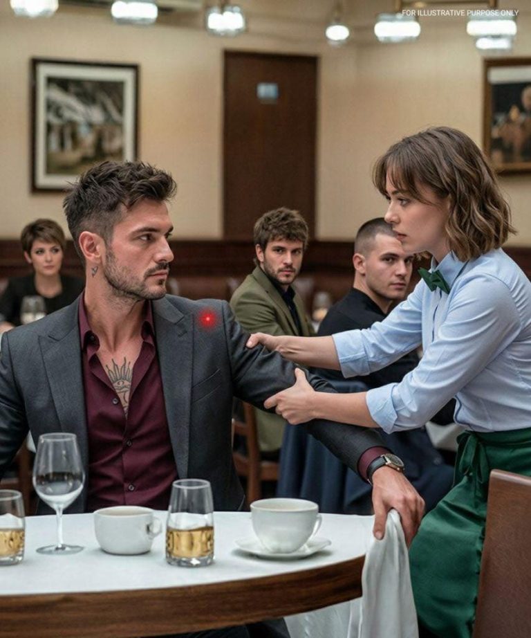 A szegény pincérnő észrevette a piros pontot a maffiafőnök mellkasán, és ő volt az első, aki cselekedett.