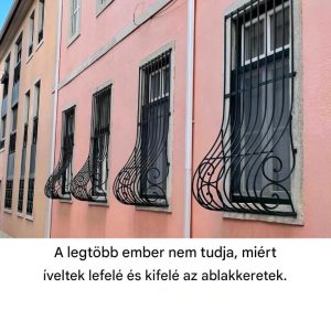 Az egyedi ívekkel ellátott ablakrácsok rejtett leleményessége