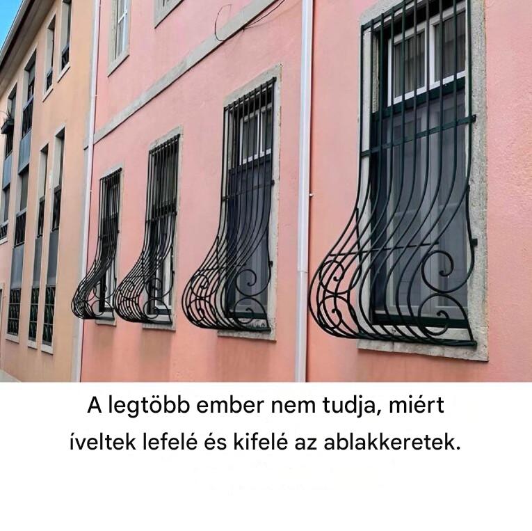 Az egyedi ívekkel ellátott ablakrácsok rejtett leleményessége