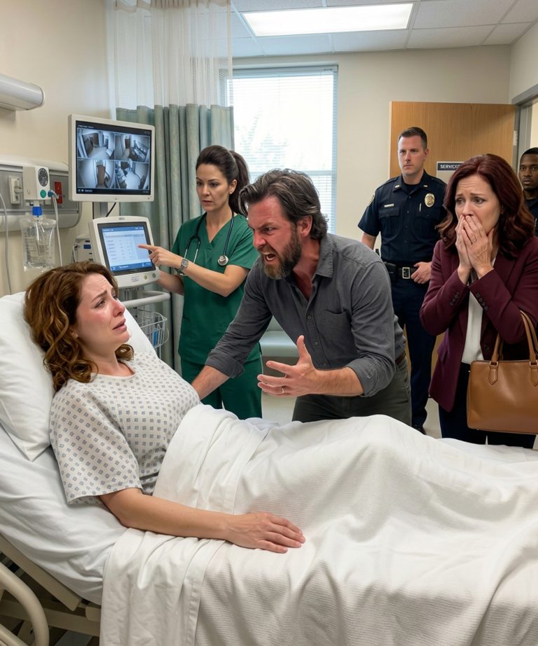 "Ez csak egy csapás, ne csinálj jelenetet," suttogta a férjem, miközben a kórházi ágyban feküdtem. De amikor a sürgősségi nővér meglátta a biztonsági felvételeket, egy hívást intézett, ami mindent megváltoztatott. Az anyósom arca elsápadt, amikor megérkezett a rendőrség... Akkor...